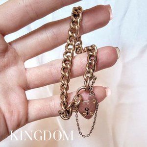 Antique 1920s Heart Locket Bracelet